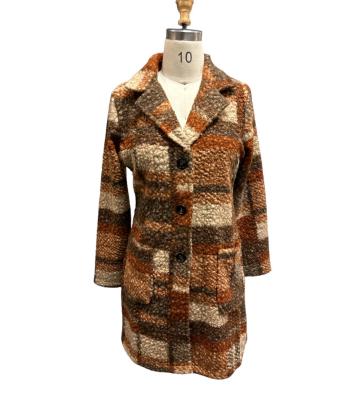 Women Grand Canyon Three Button Plaid Jacket KT25572