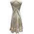 Cotton V Neck Ruffle Long Dress KTK426