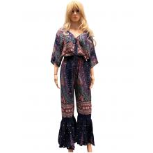 Mandala Top and Trouser Set  KTY418