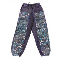 Cotton Purple Multi Yoga Pant NC39