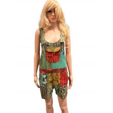 Cotton Multi Color Patch Cali Romper NC42