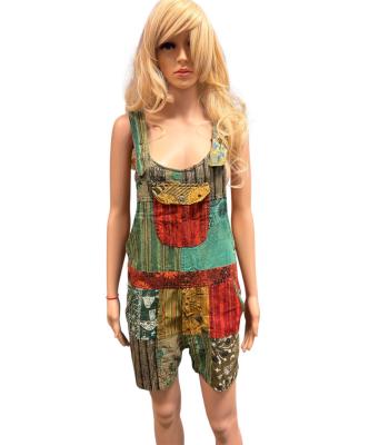 Cotton Multi Color Patch Cali Romper NC42