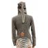 Cotton Razor Cut Patch Flower Embroidery Pointed Hood Rising Jacket NC50