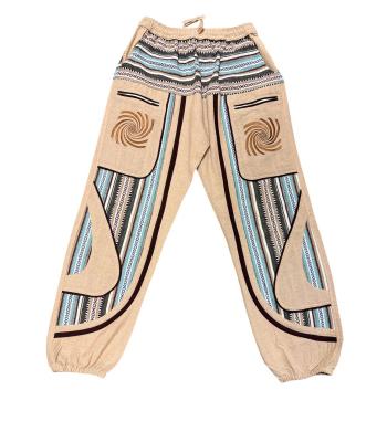 Cotton Patchwork Brown Spiral Yoga Pant NC52