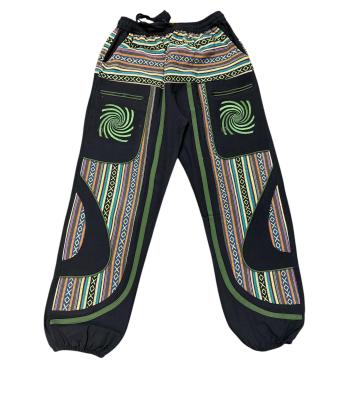 Cotton Pockets Green Spiral Designs Pant NC55