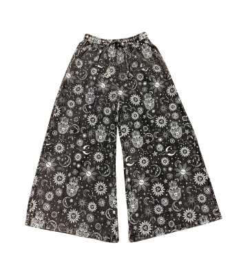Cotton Sun Moon Galaxy Black and White Pant NC65