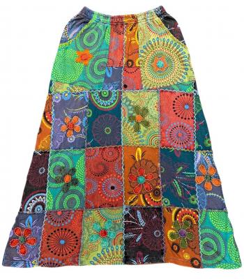 Cotton Flower Embroidery Skirt NC67 