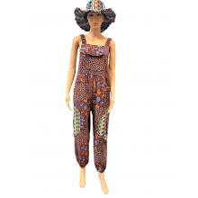 Mandala Box Pocket Jumpsuit Overall R25853