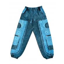Cotton Stonewashed Pacific Blue Cargo Pant R25909