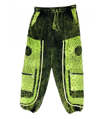 Cotton Multi Green patchwork Jungle Safari Pant R25911