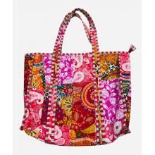 Cotton Patchwork Kantha Stiches Quilted Shopping Bag R25950