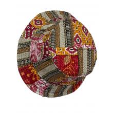 Cotton Patchwork Kantha Stiches Quilted Sun Bucket Hat R25963