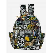 Cotton Patchwork Kantha Stiches Quilted Backpack R25965