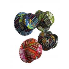 Cotton Patchwork Kantha Stiches Quilted Sun Bucket Hat R25978