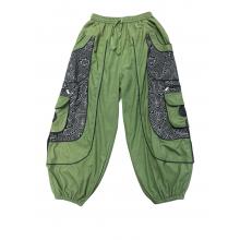 Emb Pocket Green Himalaya Boho Pant RB12