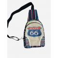 Cotton/Hemp Route 66 Crossbody Backpack  RIB24964R