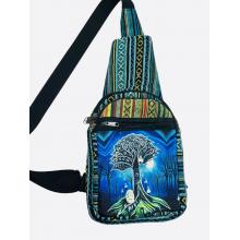 Cotton Mystic Grove Tree of Life Side Crossbody Backpack RIB25713