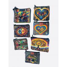 Cotton  Multi Color Nature of Earth Coin Bag RIB25734