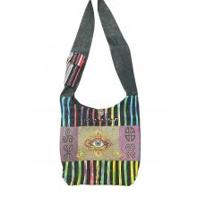 Cotton Multi Patchwork Butterfly Third Eye Celtic Artwork Bag RIB25760