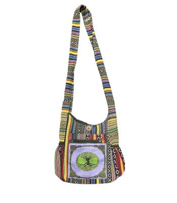 Cotton Multi Side Pocket Celtic Tree of Life Bag RIB25761