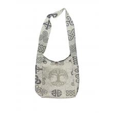 Cotton Gray Multi  Celtic Tree of life Bag RIB25764