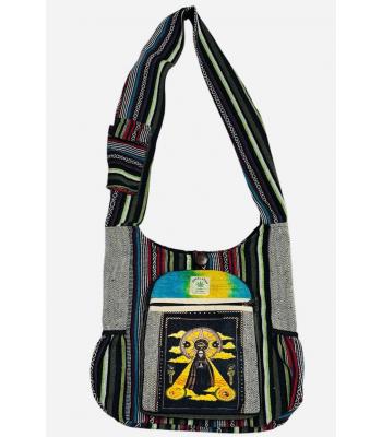 Cotton Hemp Death Gateway Skull Bag RIB25954