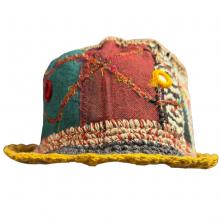 Cotton Patchwork Bucket Hat RIB587