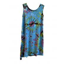 Viscose Tie Dye Tunic Dress  RW1602