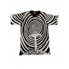 Cotton Stone Wash Swirl on King Mushroom T shirt S122BG