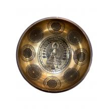 Tibetan Antique Laser carving Buddha Singing Bowl  SB10
