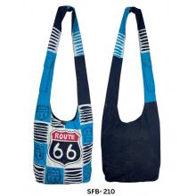 Cotton Blue Multi Razor Cut Route66 Bag SFB210