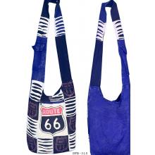 Cotton Razor Patchwork Route 66 Bag SFB310