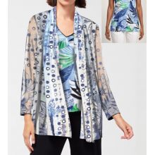 Sea Polka Burnout Top and Cardigan Twin Set KV25068
