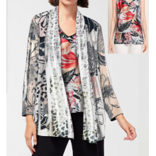 Burnout Cardigan Twin Set KV25069