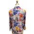 Women's Multi Color Floral Button Down Collar Shirt KX25027