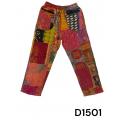Cotton Multi Color Patchwork handmade Kantha Festival Pant D1501