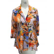 Women's Golden Multi  red button Cali Jacket KBS26111