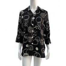 Women's Black and white  Artwork  Black Rock Shirt KH26191