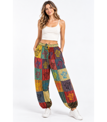 Cotton Butterfly Mushroom Yoga Trouser D285 