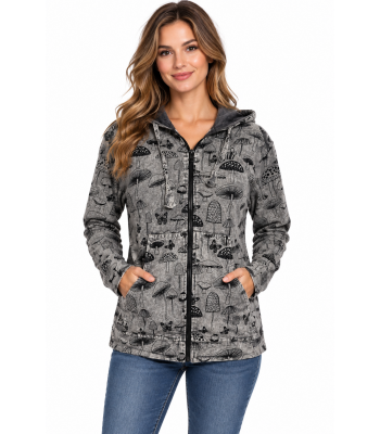 Cotton Mushroom Fleece Lining Jacket (D642)