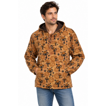 Cotton Mushroom Fleece Lining Hooded Sweatshirt (D648)