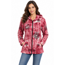 Cotton Patchwork Razor Cut Block Print Jacket D931