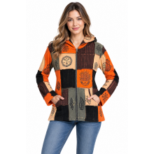 Cotton Patchwork Emb Jacket D983