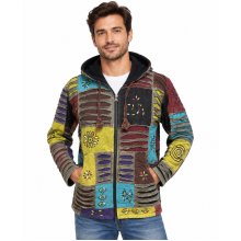 Cotton Multi Patch Fleece Lining Jacket DI70