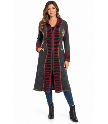 Cotton Woven Women Long Jacket (FC26)