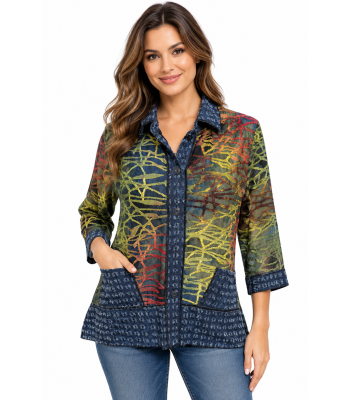 Women's Jungle Multi Denim Tunics (KBS276)