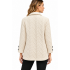 Women's Abstract Collar Five Button Single Pocket White Mountain Jacket KH26708
