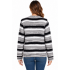 Women's Multi Grey Button Down V neck sweater Jacket KR26566