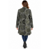 Women's Forest Green Burnout California Open Front Long Cardigan KV26864