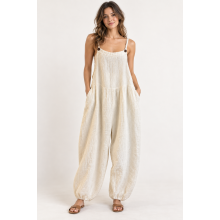 Cotton Guaze Tie Button  Overall  KTK26314